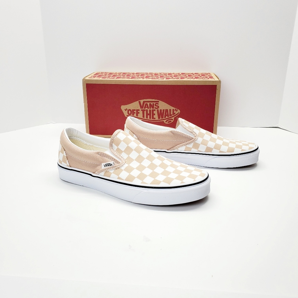 New Womens Vans Classic Slip-On Checkerboard